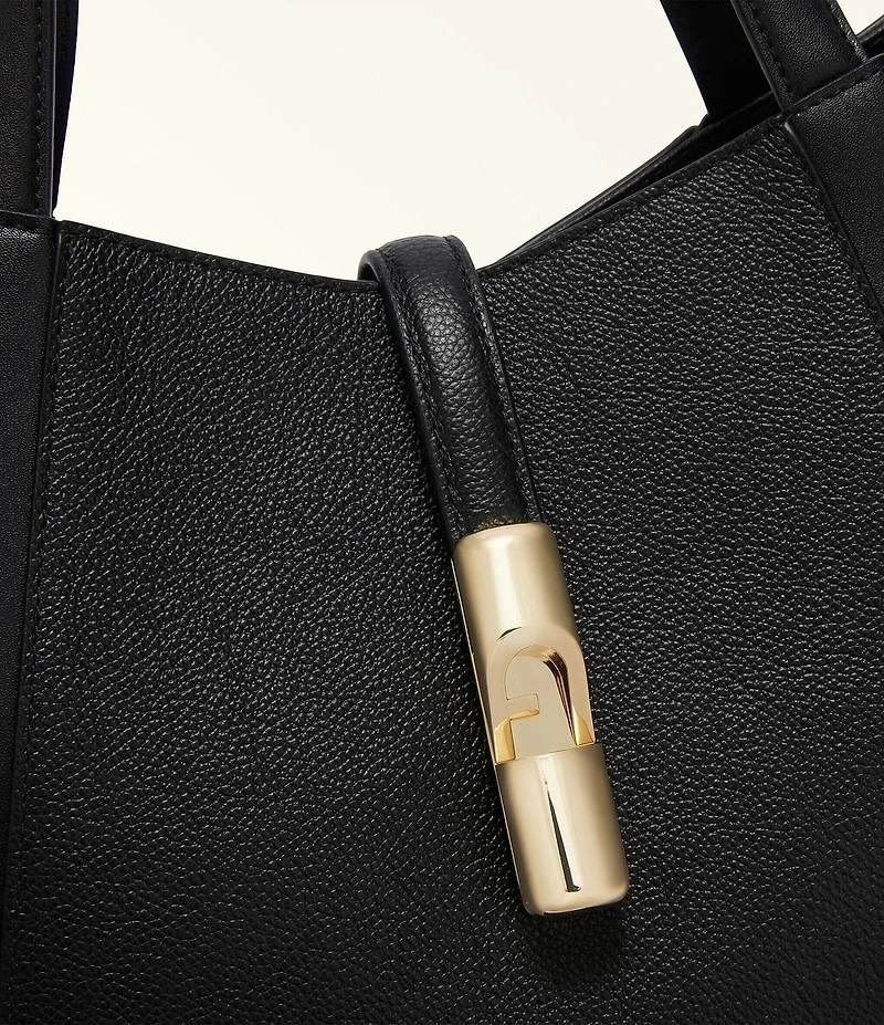 Furla Goccia Large Leather Tote Bag