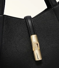 Furla Goccia Large Leather Tote Bag