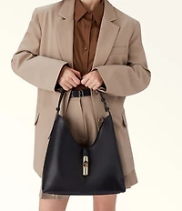 Furla Goccia Medium Leather Hobo Shoulder Bag