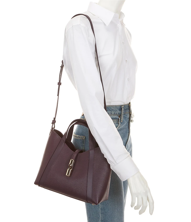 Furla Goccia Small Textured Satchel Handle Bag