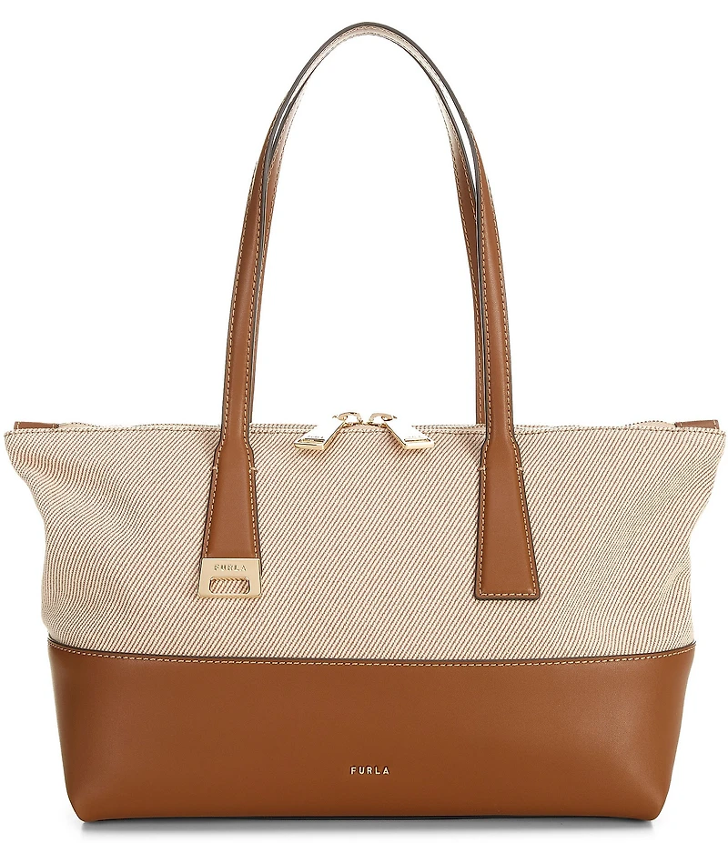 Furla Olivia Medium Canvas Tote Bag