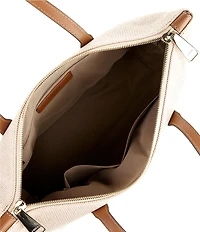 Furla Olivia Medium Canvas Tote Bag