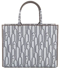 Furla Opprotunity Canvas Logo Print Large Handle Tote Bag