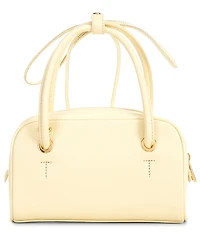 Furla Poppy Mini Dome Double Handle Ribbon Charm Shoulder Bag