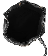 Furla Mini Sfera Soft Jeweled Flowers Bucket Bag
