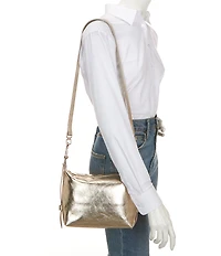 Furla Mini Tonie Metallic Crossbody Bag