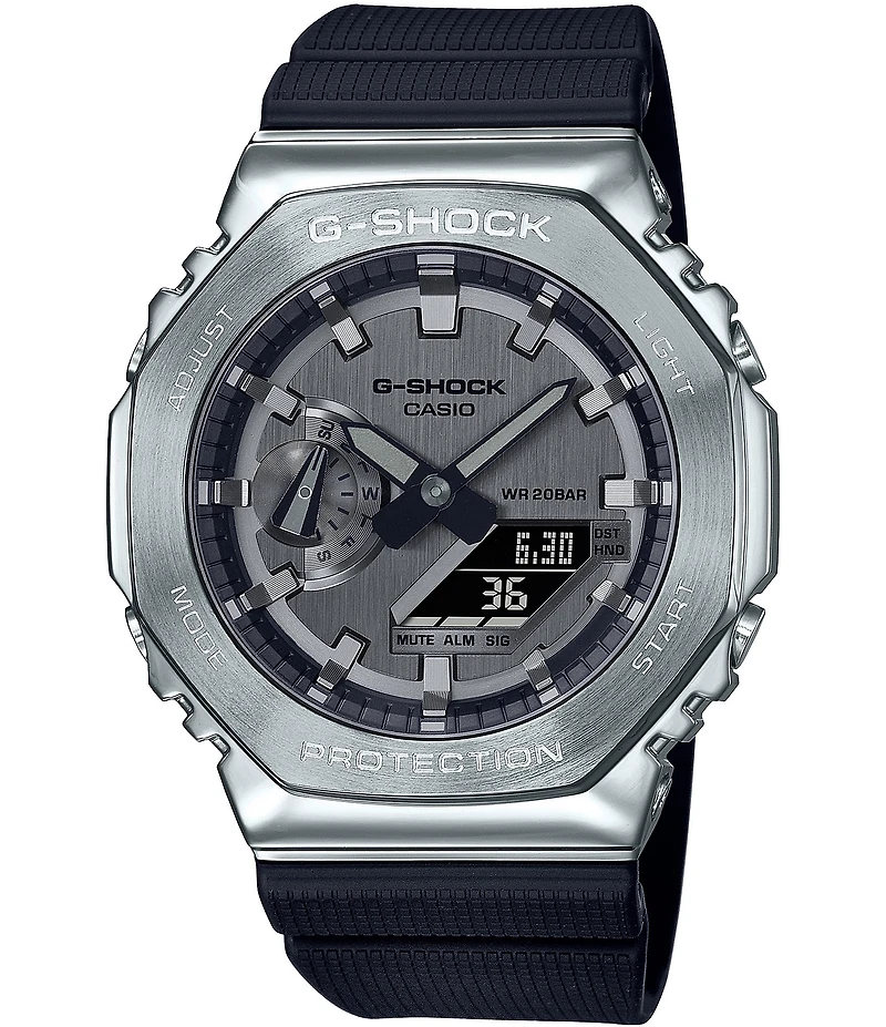 G-Shock Men's Casio Ana Digi Black Resin Band Shock Resistant Watch