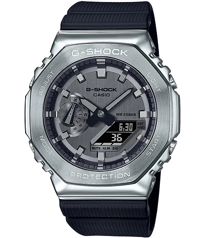 G-Shock Men's Casio Ana Digi Black Resin Band Shock Resistant Watch