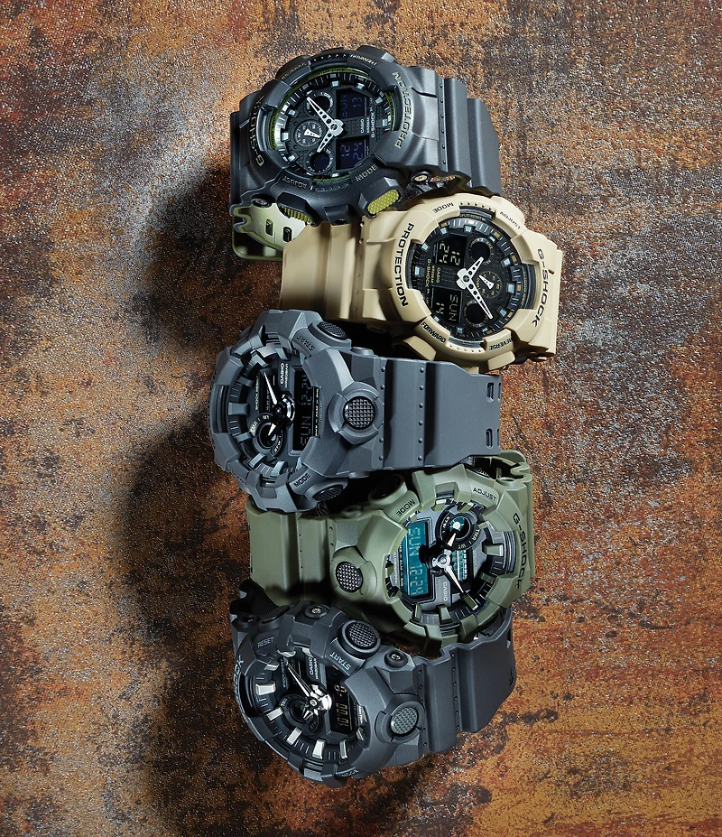 G-Shock Grey Ana-Digi Resin-Strap Watch