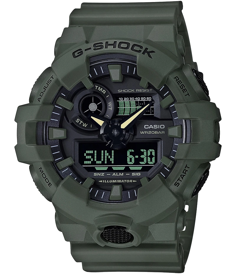 G-Shock Grey Ana-Digi Resin-Strap Watch