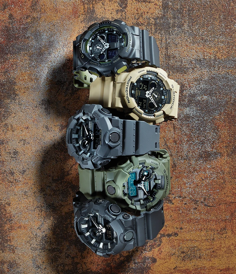 G-Shock Grey Ana-Digi Resin-Strap Watch