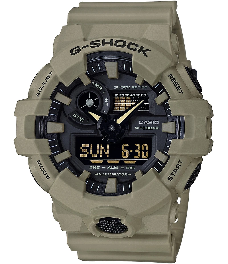 G-Shock Grey Ana-Digi Resin-Strap Watch