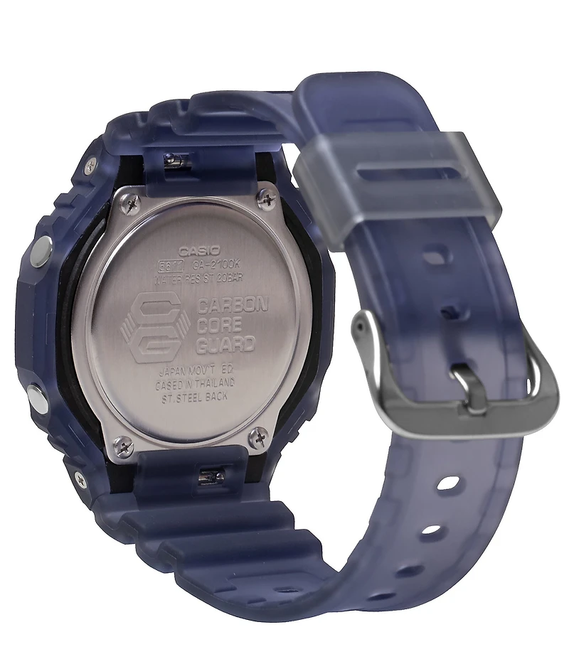 G-Shock Men's 2100 Series Ana Digi Translucent Resin Strap Watch