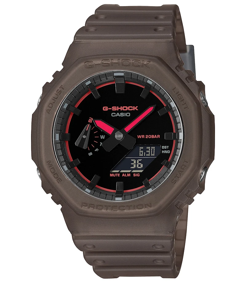G-Shock Men's 2100 Series Ana Digi Translucent Resin Strap Watch