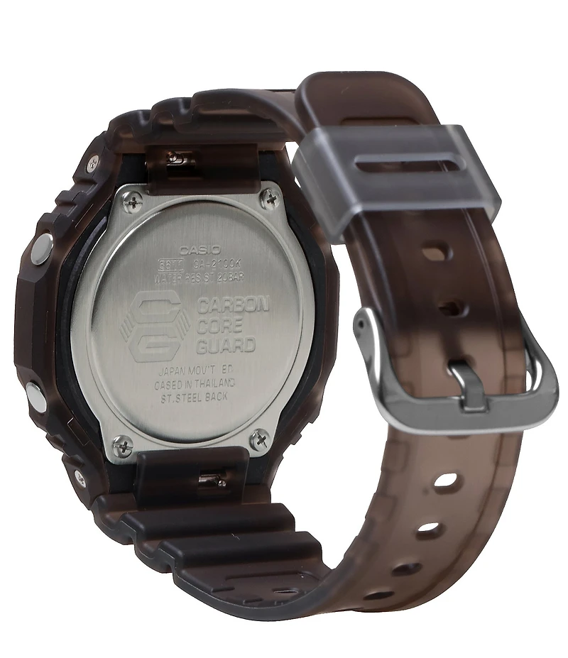 G-Shock Men's 2100 Series Ana Digi Translucent Resin Strap Watch