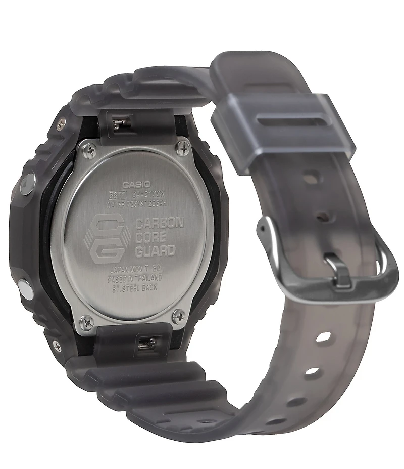G-Shock Men's 2100 Series Ana Digi Translucent Resin Strap Watch