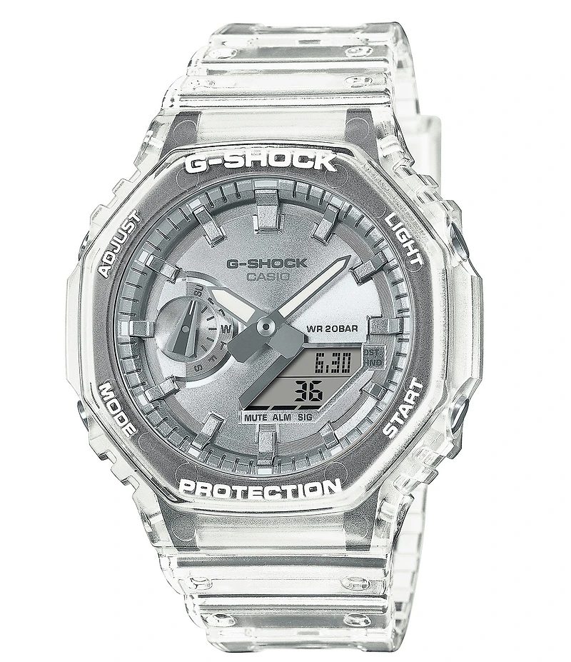 G-Shock Men's Ana-Digi Clear Resin Strap Watch