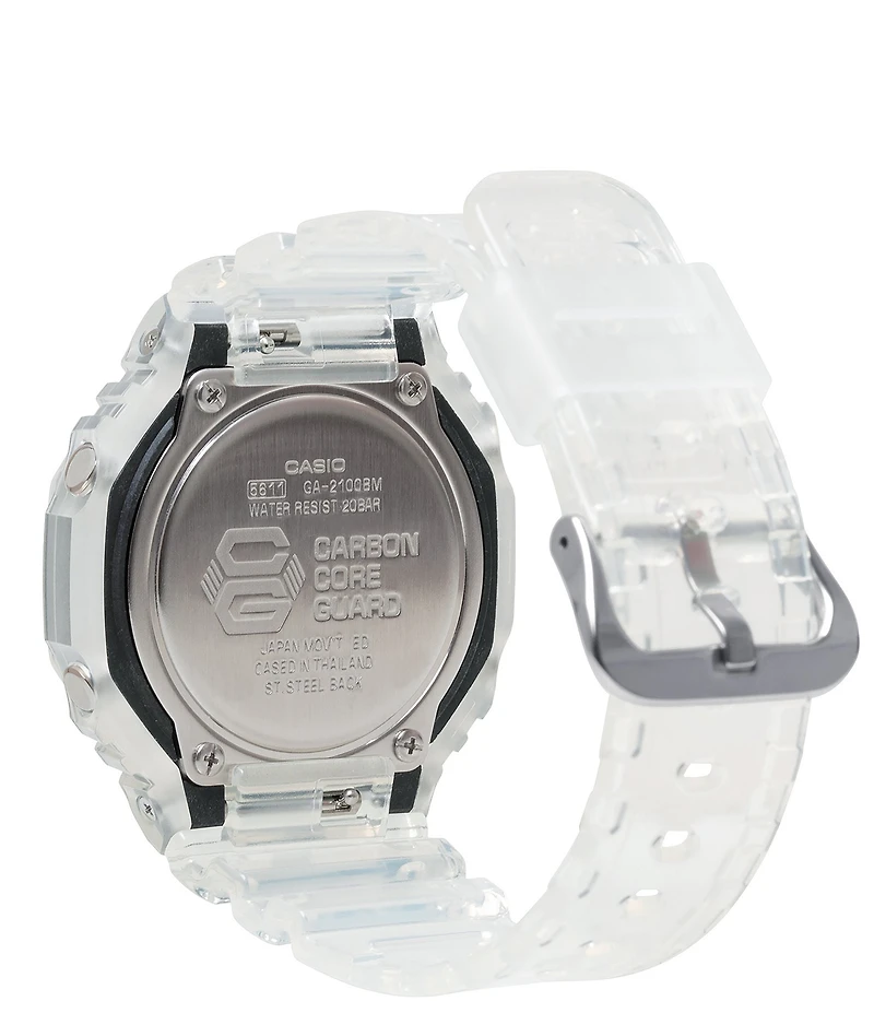 G-Shock Men's Ana-Digi Clear Resin Strap Watch