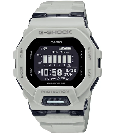 G-Shock Men's Casio Ana-Digi Shock Resistant Square Resin Strap Watch