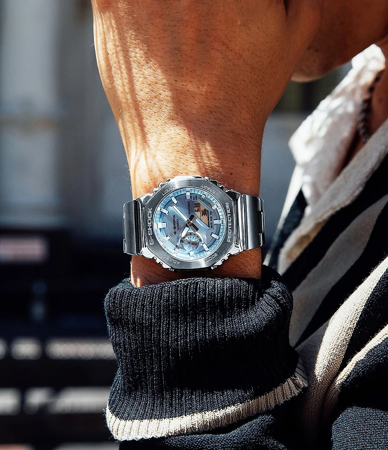 G-Shock Men's Multifunction Stainless Steel Bracelet Watch