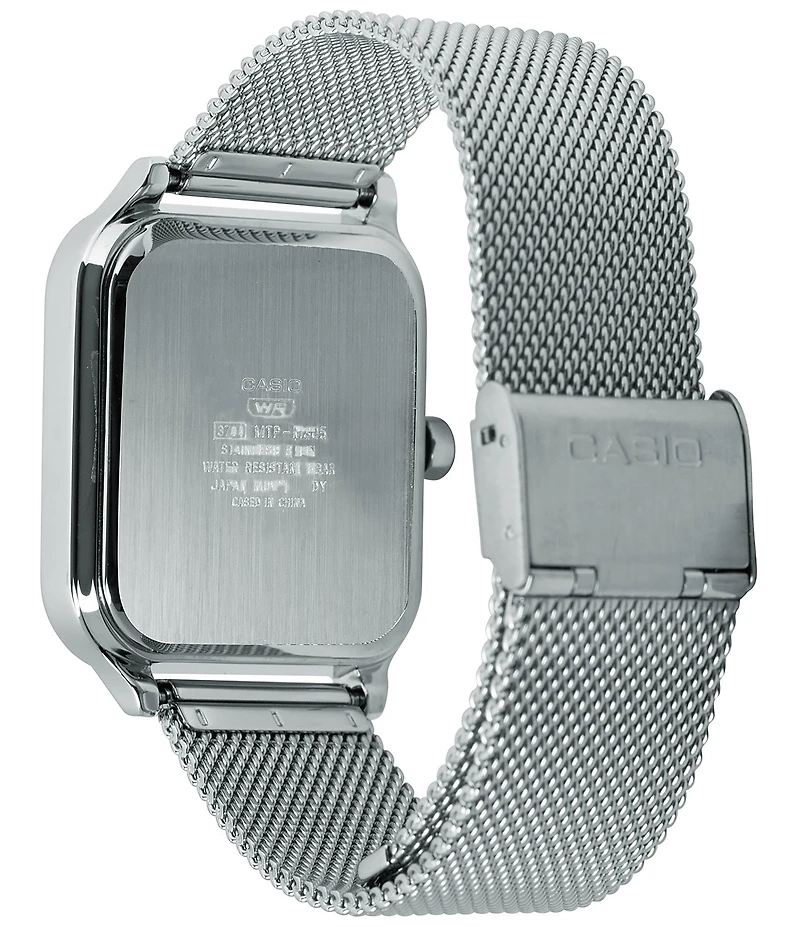 G-Shock Men's Casio Analog Moonphase Stainless Steel Mesh Bracelet Watch