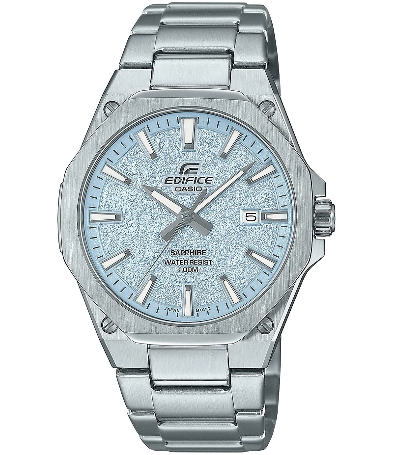 G-Shock Men's Casio Edifice Analog Stainless Steel Bracelet Watch