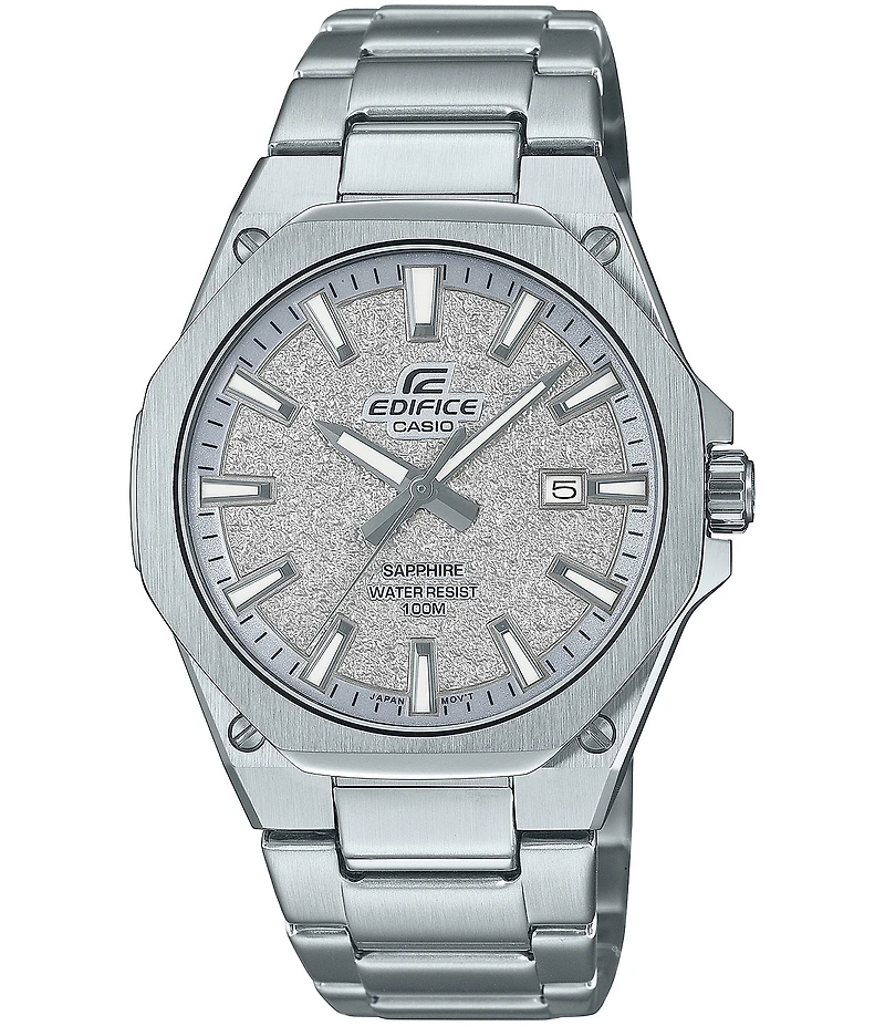 G-Shock Men's Casio Edifice Analog Stainless Steel Bracelet Watch