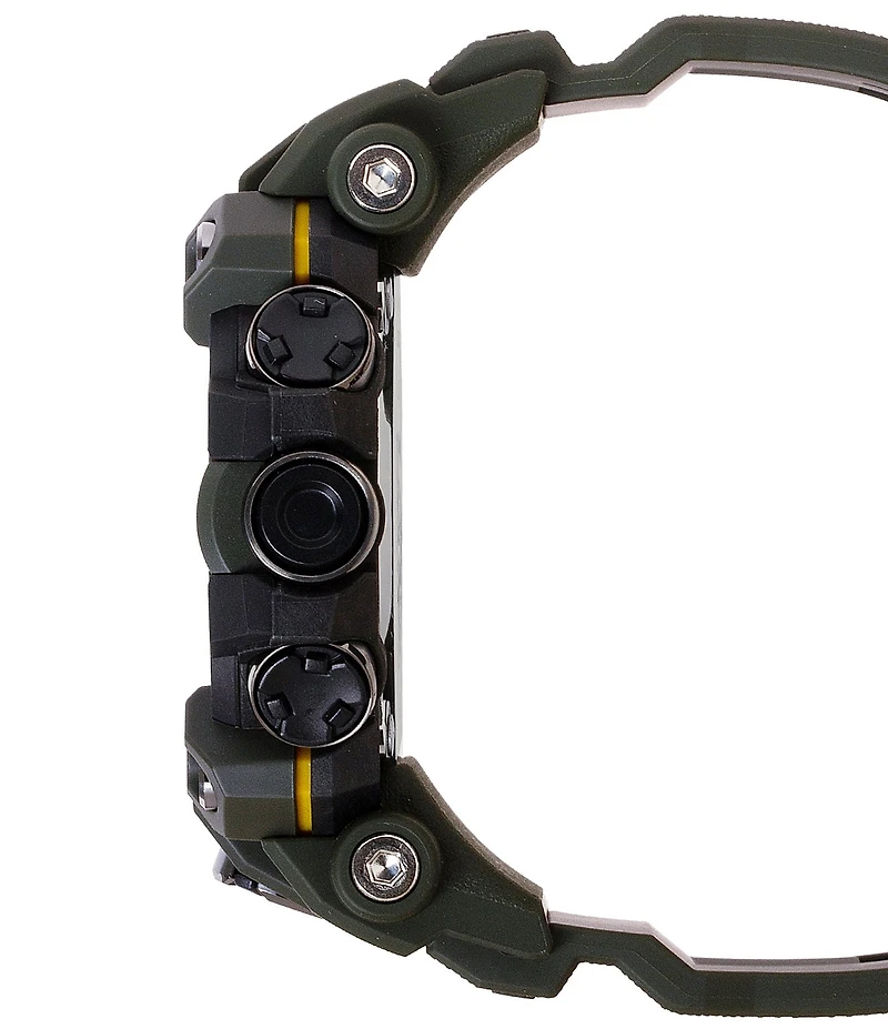 G-Shock Men's Digital Black Resin Strap and Red Detailed Watch