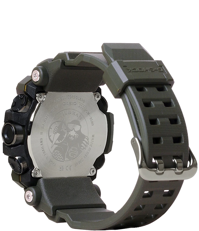 G-Shock Men's Digital Black Resin Strap and Red Detailed Watch