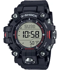 G-Shock Men's Digital Black Resin Strap and Red Detailed Watch