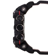 G-Shock Men's Digital Black Resin Strap and Red Detailed Watch