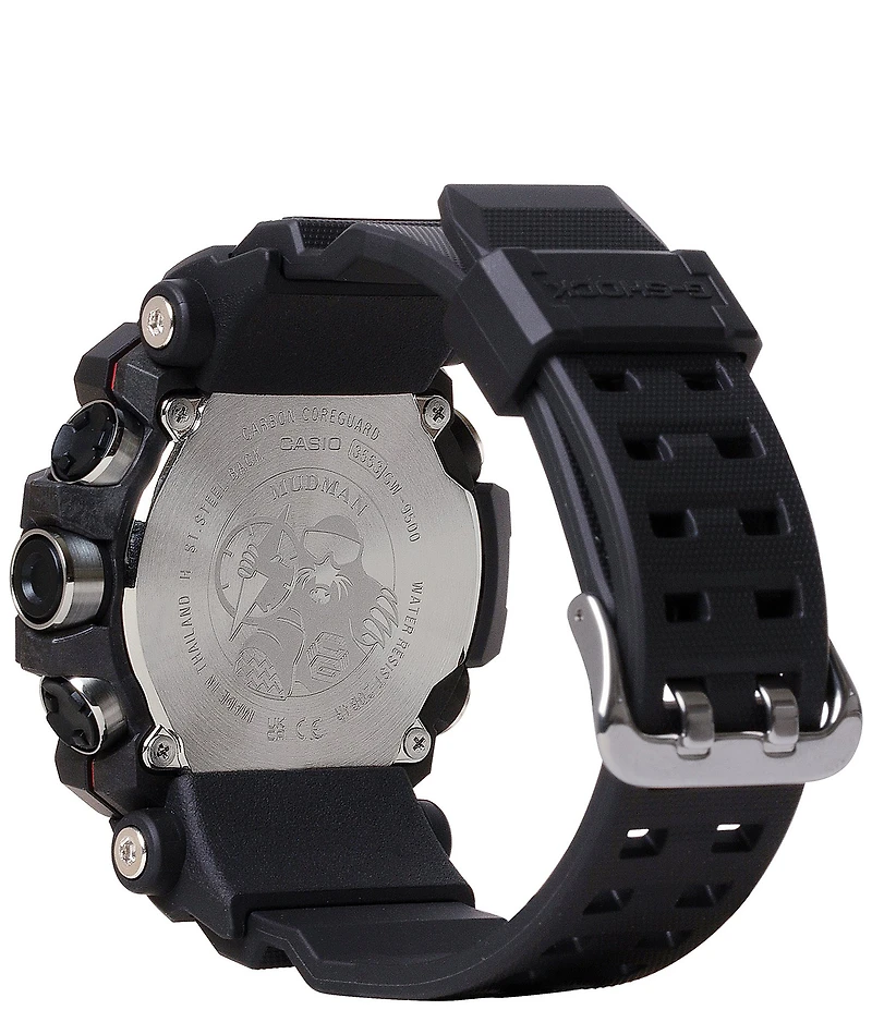 G-Shock Men's Digital Black Resin Strap and Red Detailed Watch