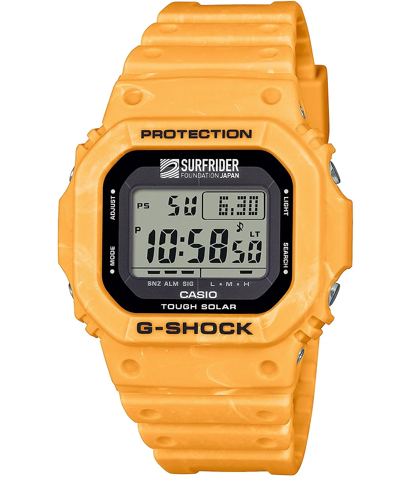 G-Shock Men's Digital Yellow Resin Strap Watch