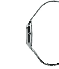 G-Shock Unisex Casio Ana-Digi Solid Stainless Steel Green Dial Bracelet Watch