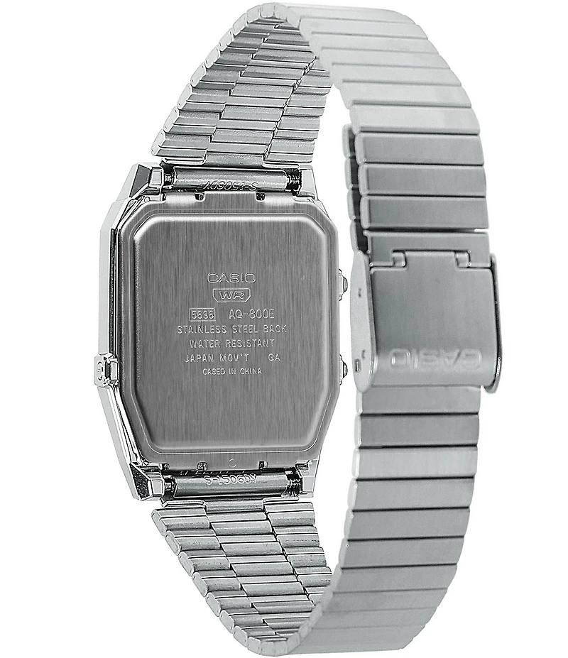 G-Shock Unisex Casio Ana-Digi Grid Stainless Steel Bracelet Watch