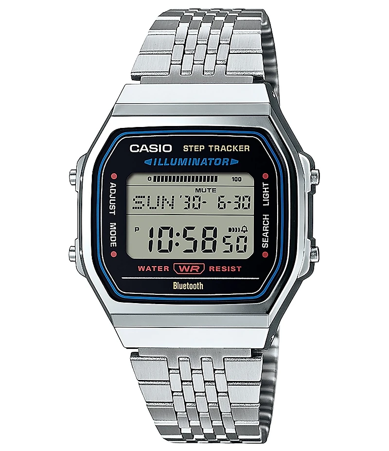 G-Shock Unisex Casio Digital Stainless Steel Bracelet Watch