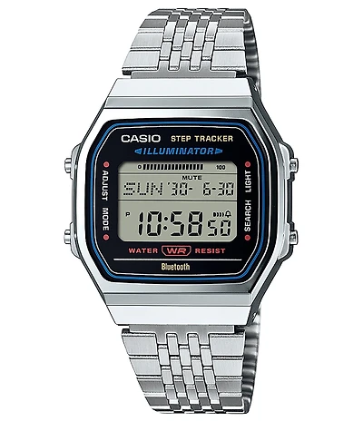 G-Shock Unisex Casio Digital Stainless Steel Bracelet Watch