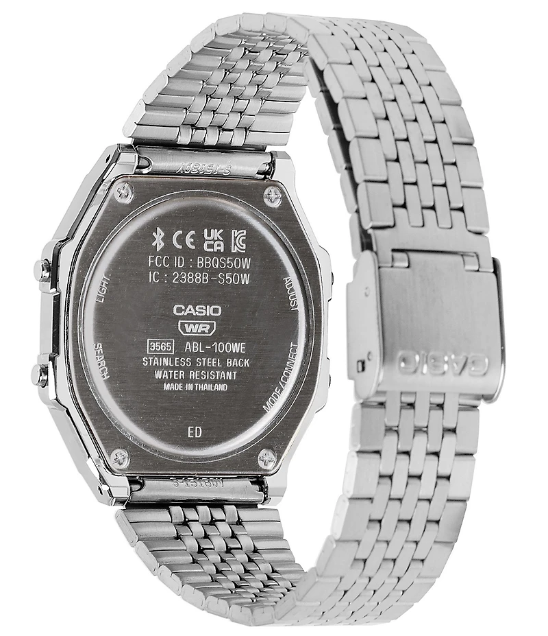 G-Shock Unisex Casio Digital Stainless Steel Bracelet Watch