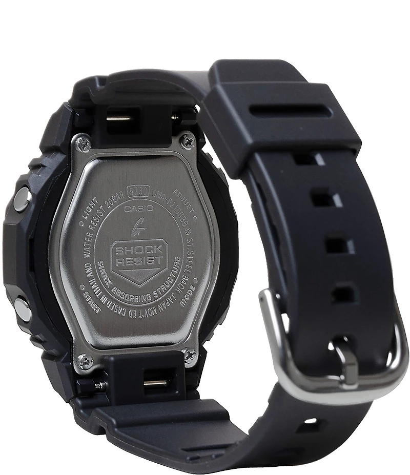 G-Shock Unisex Slim Blackout Ana-Digi Black Resin Strap Watch