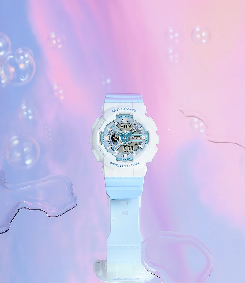 G-Shock Women's Casio Ana-Digi Baby G Resin Strap Watch