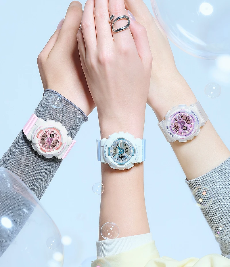 G-Shock Women's Casio Ana-Digi Baby G Resin Strap Watch