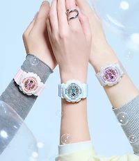 G-Shock Women's Casio Ana-Digi Baby G Resin Strap Watch