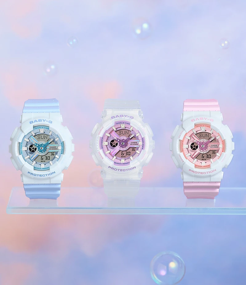 G-Shock Women's Casio Ana-Digi Baby G Resin Strap Watch