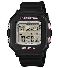 G-Shock Women's Baby-G BGD-10 Series Digital Resin Strap Watch and Holder Accessory