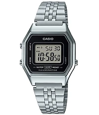 G-Shock Women's Casio Digital Stainless Steel Bracelet Watch