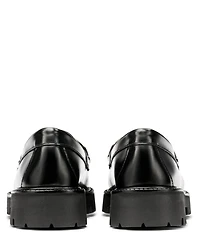 G.H. Bass Women's Lianna Leather Super Bit Buckle Platform Loafers
