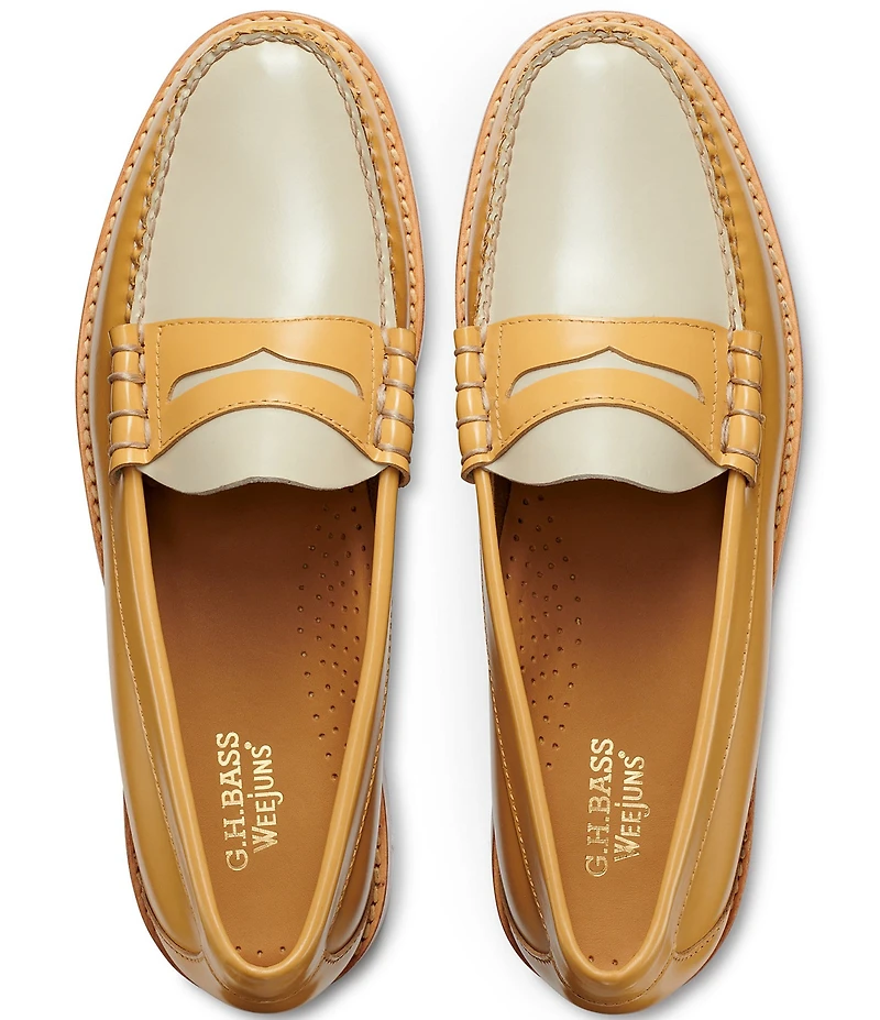 G.H. Bass Men's Larson Color Block Weejun Penny Loafers