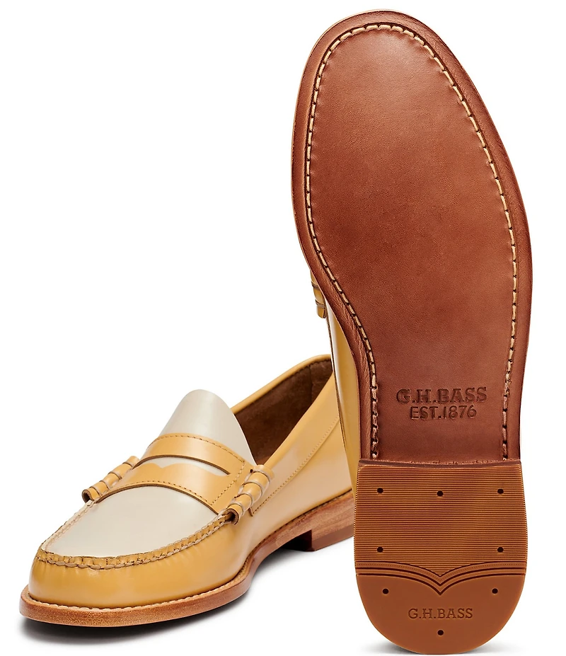 G.H. Bass Men's Larson Color Block Weejun Penny Loafers