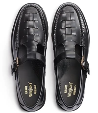 G.H. Bass Women's Fisherman Leather Mary Jane Platform Lug Sole Oxfords