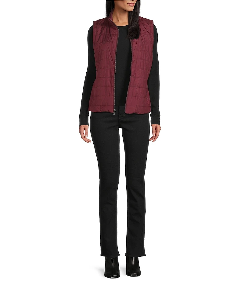 Gallery A-line Spread Collar Long Sleeve 3 Piece In 1 Rain Jacket